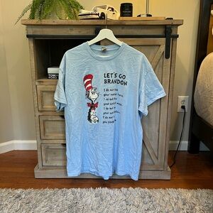 Let’s go Brandon cat and the hat tee